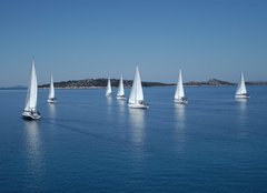 Fototapeta240 x 174  Sailing race on Adriatic sea, 240 x 174 cm