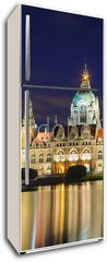 Samolepka na lednici flie 80 x 200, 42367432 - City Hall of Hannover, Germany by night