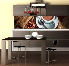 Fototapeta do kuchyn flie 260 x 60, 42431259 - grinder and other accessories for the coffee