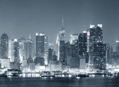 Fototapeta100 x 73  New York City Manhattan black and white, 100 x 73 cm