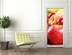 Samolepka na dvee flie 90 x 220  fruits and berries, 90 x 220 cm