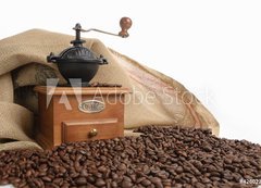 Samolepka flie 200 x 144  Coffee and coffee grinder, 200 x 144 cm