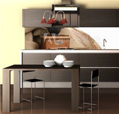 Fototapeta do kuchyn flie 260 x 60  Coffee and coffee grinder, 260 x 60 cm