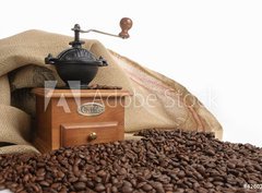 Fototapeta360 x 266  Coffee and coffee grinder, 360 x 266 cm