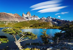 Samolepka flie 145 x 100, 42720999 - Mount Fitz Roy, Patagonia, Argentina - Mount Fitz Roy, Patagonie, Argentina