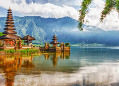 Fototapeta vliesov 100 x 73, 42728202 - Pura Ulun Danu