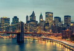 Fototapeta papr 184 x 128, 42732396 - New York Manhattan Pont de Brooklyn