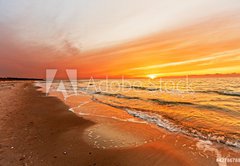 Fototapeta145 x 100  Sonnenuntergang auf Hiddensee, 145 x 100 cm