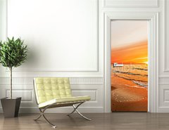 Samolepka na dvee flie 90 x 220  Sonnenuntergang auf Hiddensee, 90 x 220 cm