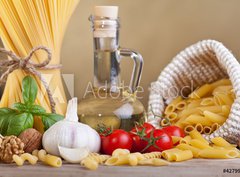 Fototapeta330 x 244  Preparing pasta with specific ingredients, 330 x 244 cm