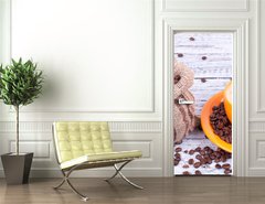 Samolepka na dvee flie 90 x 220, 42812631 - Cappuccino