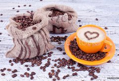 Fototapeta174 x 120  frischer Kaffee, 174 x 120 cm
