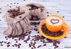 Fototapeta184 x 128  frischer Kaffee, 184 x 128 cm