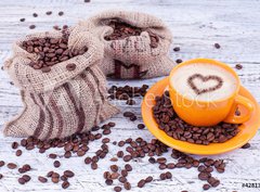 Fototapeta360 x 266  frischer Kaffee, 360 x 266 cm