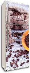 Samolepka na lednici flie 80 x 200  frischer Kaffee, 80 x 200 cm
