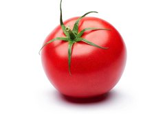 Fototapeta174 x 120  Fresh tomato isolated on white background, 174 x 120 cm