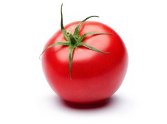 Fototapeta vliesov 270 x 200, 42857729 - Fresh tomato isolated on white background - erstv rajata izolovanch na blm pozad