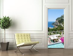Samolepka na dvee flie 90 x 220, 42899650 - Capri, Balcony view