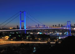 Fototapeta pltno 160 x 116, 42973371 - A Blue Evening Istanbul Bosphorus Bridge