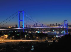 Fototapeta270 x 200  A Blue Evening Istanbul Bosphorus Bridge, 270 x 200 cm