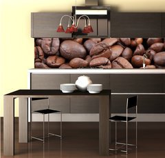 Fototapeta do kuchyn flie 260 x 60, 43085500 - Coffee beans in closeup