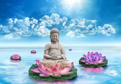 Fototapeta papr 184 x 128, 43222781 - Statue Bouddha - Socha Boudha