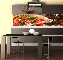 Fototapeta do kuchyn flie 260 x 60  Pizza, 260 x 60 cm