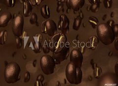 Fototapeta papr 160 x 116, 43386107 - Coffee beans cascade