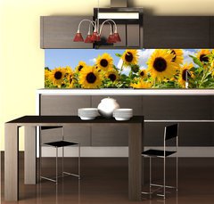 Fototapeta do kuchyn flie 260 x 60  Sonnenblumen, 260 x 60 cm