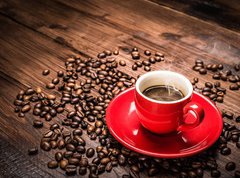 Samolepka flie 270 x 200, 43459650 - Hot coffee - caff caldo