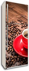 Samolepka na lednici flie 80 x 200, 43459650 - Hot coffee - caff caldo