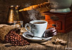 Fototapeta papr 184 x 128, 43479820 - grinder and other accessories for the coffee