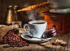 Fototapeta pltno 330 x 244, 43479820 - grinder and other accessories for the coffee