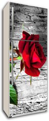 Samolepka na lednici flie 80 x 200, 43494940 - rosa rossa su fondo b/n