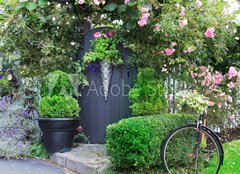 Fototapeta papr 160 x 116, 43504647 - Small charming garden gate. - Mal okouzlujc zahradn brna.