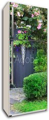 Samolepka na lednici fólie 80 x 200, 43504647 - Small charming garden gate. - Malá okouzlující zahradní brána.