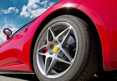 Fototapeta184 x 128  red sports car, 184 x 128 cm