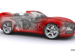 Fototapeta174 x 120  3D rendered Concepts Sports Car, 174 x 120 cm