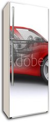 Samolepka na lednici flie 80 x 200  3D rendered Concepts Sports Car, 80 x 200 cm