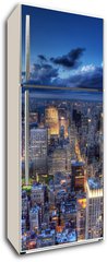 Samolepka na lednici flie 80 x 200  New York by night., 80 x 200 cm