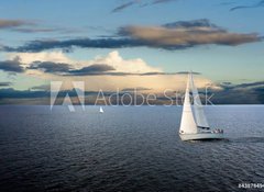 Samolepka flie 100 x 73  Sail boat, 100 x 73 cm