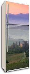 Samolepka na lednici flie 80 x 200  Tuscany Farmhouse Belvedere at dawn, San Quirico d Orcia, Italy, 80 x 200 cm