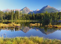 Fototapeta plátno 160 x 116, 43939483 - Mountain Lake in Slovakia Tatra - Strbske Pleso - Horské jezero na Slovensku Tatra