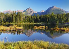 Samolepka flie 200 x 144, 43939483 - Mountain Lake in Slovakia Tatra - Strbske Pleso - Horsk jezero na Slovensku Tatra