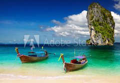 Samolepka flie 145 x 100, 44008271 - Tropical beach, Andaman Sea, Thailand - Tropick ple, Andamansk moe, Thajsko