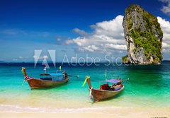 Fototapeta184 x 128  Tropical beach, Andaman Sea, Thailand, 184 x 128 cm