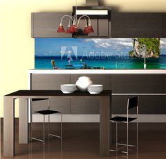 Fototapeta do kuchyn flie 260 x 60  Tropical beach, Andaman Sea, Thailand, 260 x 60 cm