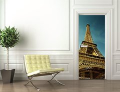 Samolepka na dvee flie 90 x 220  Eiffel Tower, Paris, France, 90 x 220 cm