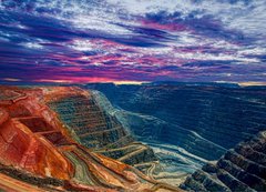 Fototapeta vliesov 200 x 144, 44044757 - Super Pit Kalgoorlie Western Australia