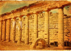 Fototapeta160 x 116  Il porticato dorico del Ginnasio greco di Cirene  Libia, 160 x 116 cm
